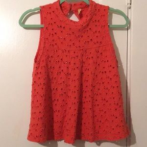 Free people orange tank top